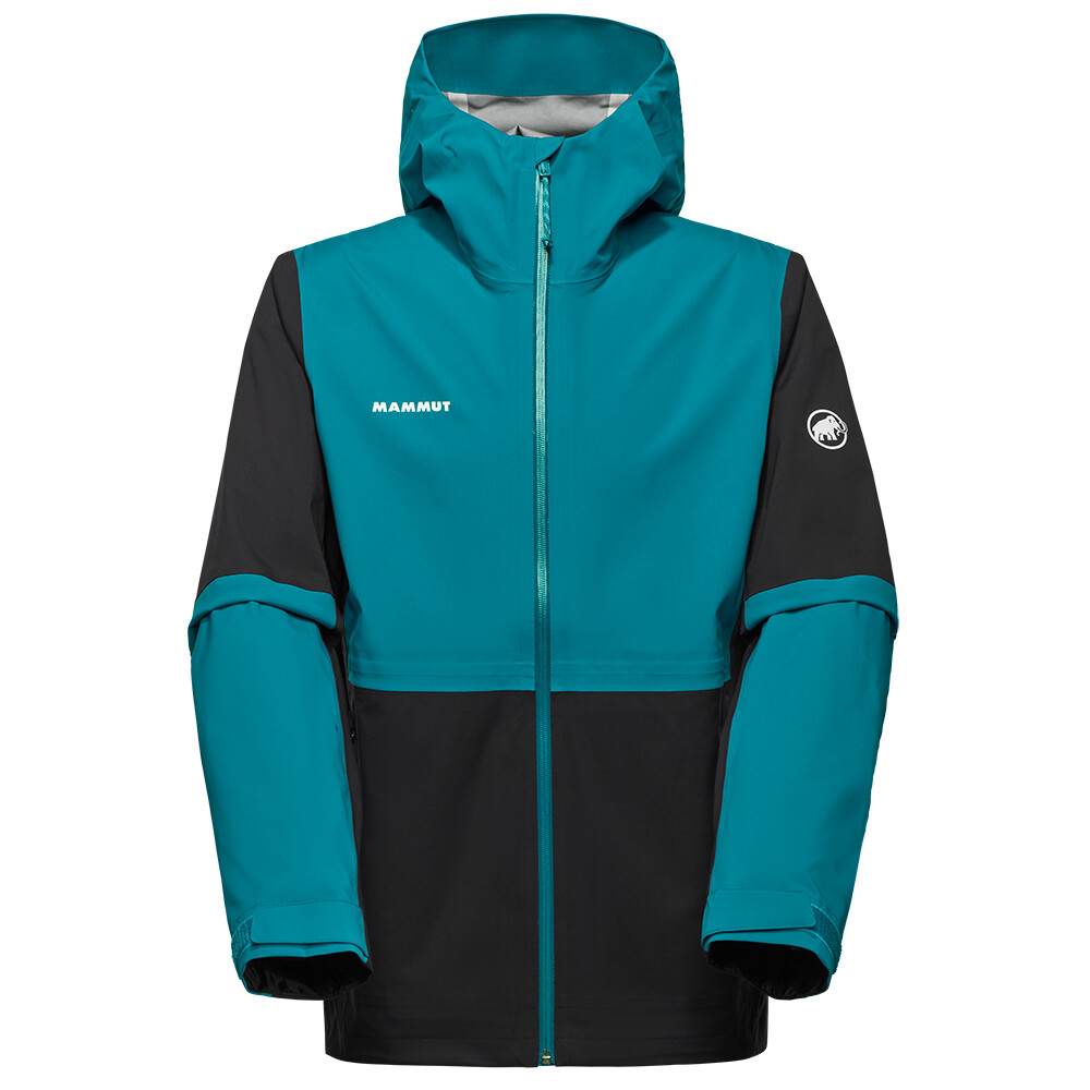 Bunda MAMMUT Linard Guide HS Hooded Jacket M black deep teal