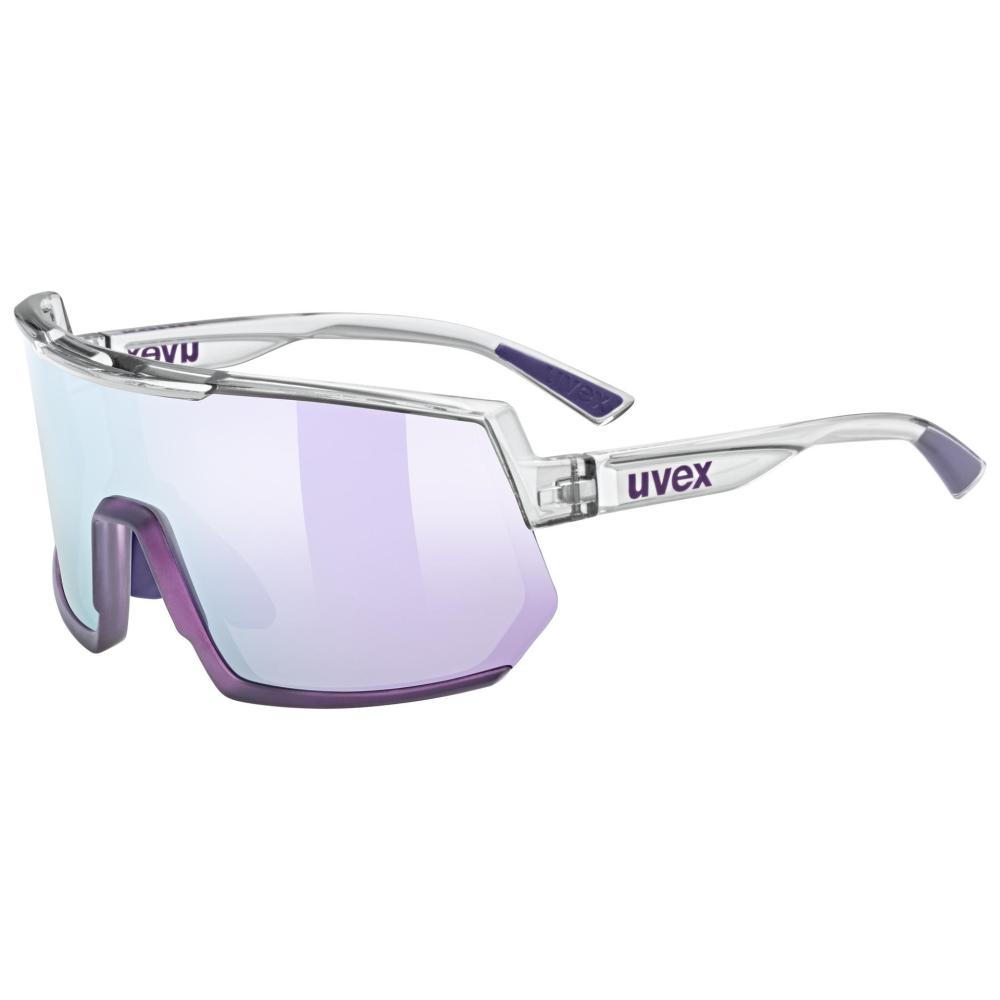 Okuliare UVEX Sportstyle 235 clear-met purple/mirros lavender