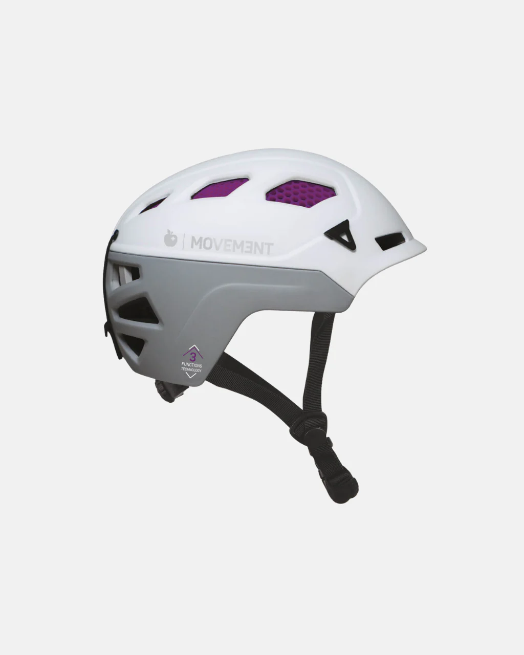 Prilba MOVEMENT 3tech Alpi white/grey/purple