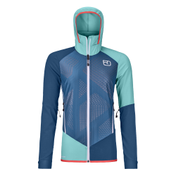Bunda ORTOVOX W�s Col Becchei JKT petrol blue