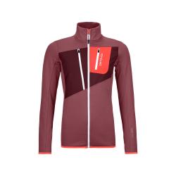 Mikina ORTOVOX W�s Fleece Grid JKT mountain rose