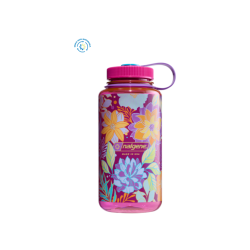 Faa NALGENE WM 1L 682023 magenta w/botanical florals