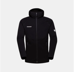 Mikina MAMMUT Taiss Light ML Hooded Jacket W black