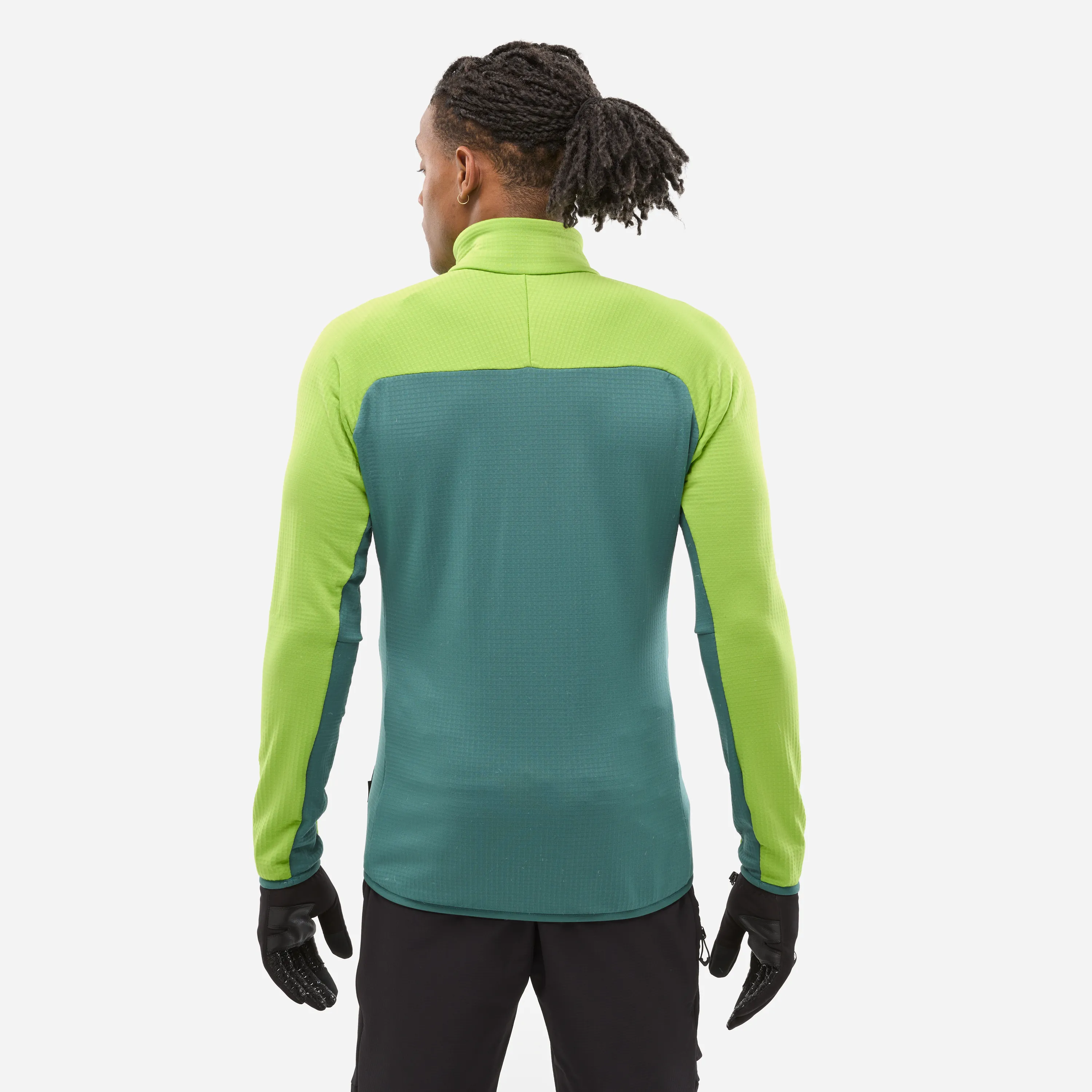 Mikina_Millet_Fusion_Grid_M_macaw_green_bottle_4