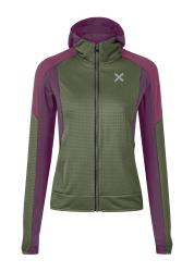 Mikina MONTURA Stretch Color 2 Maglia W verde salvia/vinaccia