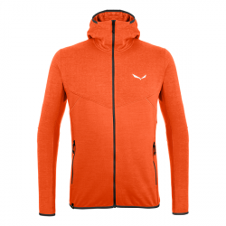 Mikina SALEWA Light micro pl M FZ red orange