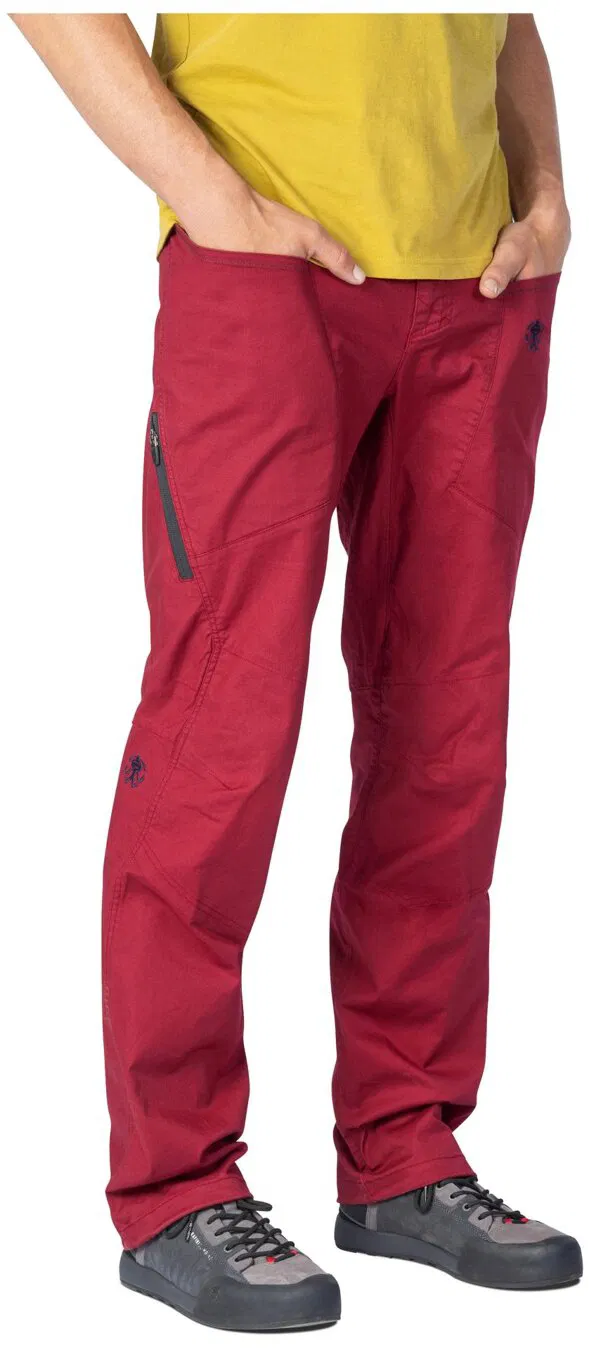 Nohavice Rafiki Crag biking red graphite 3