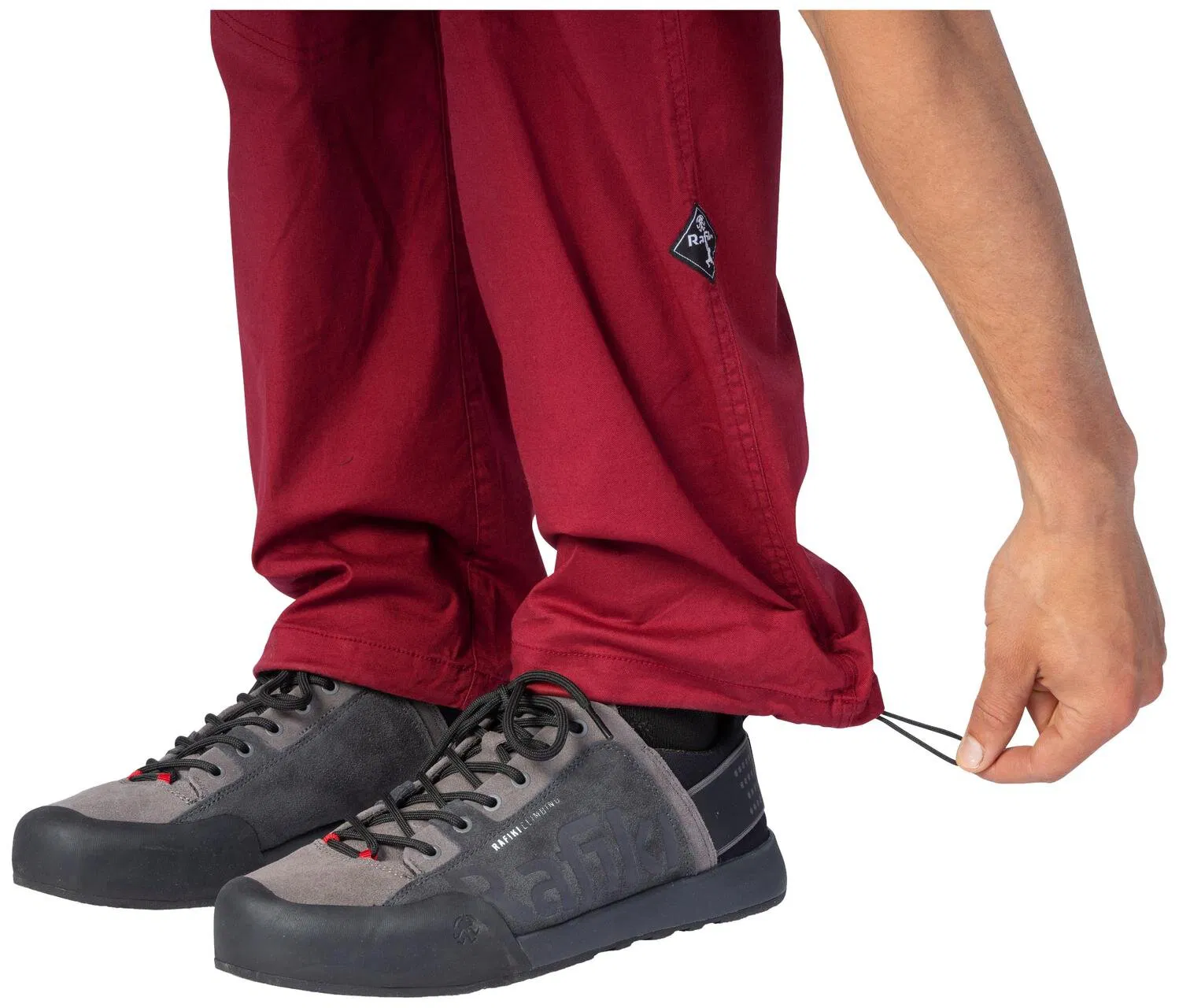 Nohavice Rafiki Crag biking red graphite 9