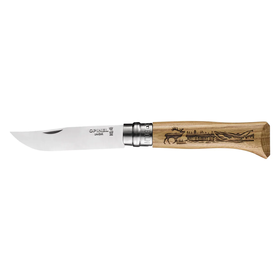 N�� OPINEL N�08 Inox Animalia motiv jele�