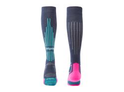 Ponozky BRIDGEDALE Ski pink 2