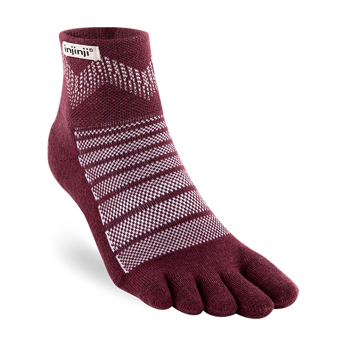 Ponozky_Injinji_Outdoor_MW_MiniCrew_garnet_2