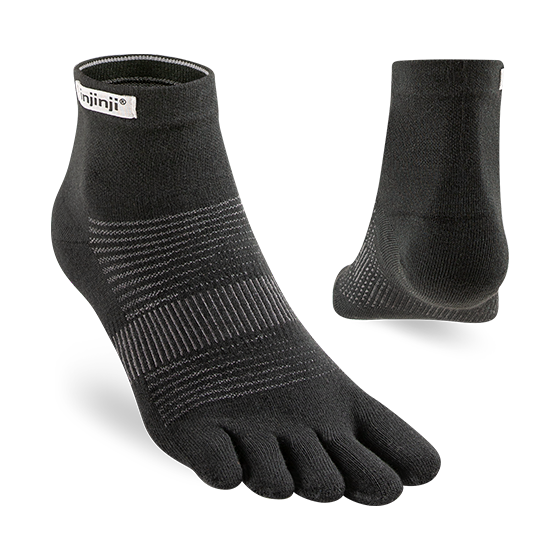 Ponozky INJINJI Run LW minicrew black 2