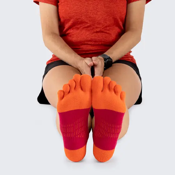 Ponozky INJINJI Run chilli 3