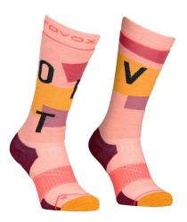 Ponoky ORTOVOX Ski Freeride Long Socks Cozy W bloom