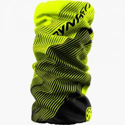 Nkrnk DYNAFIT Logo neck gaiter  neon yellow striped