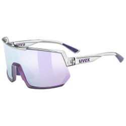 Okuliare UVEX Sportstyle 235 clear-met purple/mirros lavender