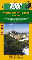 Turistick mapa TATRA PLAN Nzke Tatry - zpad  1:50 000
