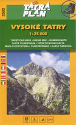 Turistick mapa TATRA PLAN Vysok Tatry 1:25 000