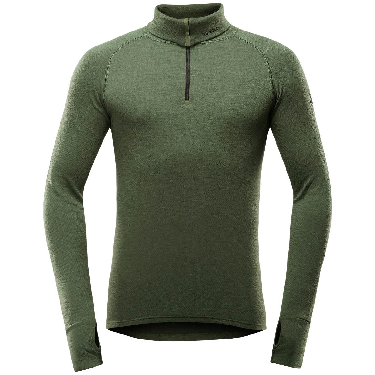 Termo triko DEVOLD Expedition Merino 235 Z.Neck M forest