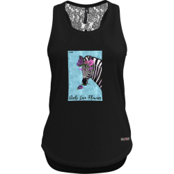 Tielko CRAZY Top After W black zebra