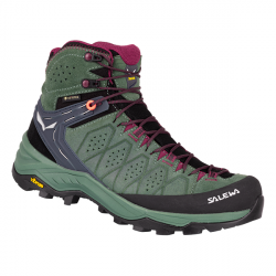 Top�nky SALEWA WS ALP Trainer 2 mid duck green rhododendon