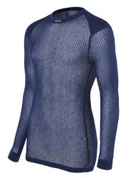 Tri�ko BRYNJE Super Thermo Shirt w/inlay modr� dl.ruk�v