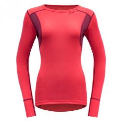 Tri�ko DEVOLD Hiking woman shirt poppy/beetroot