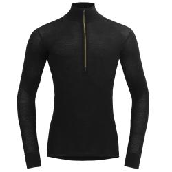 Triko DEVOLD Wool Mesh 190 Z.Neck M caviar