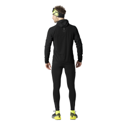 Tricko DYNAFIT Alpine LS hooded tee black out 2