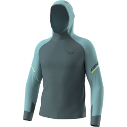 Triko DYNAFIT Alpine L/S hooded tee M smoke blue