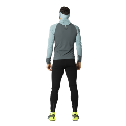 Tricko DYNAFIT Alpine LS hooded teen smoke blue 3