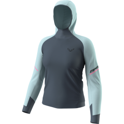 Triko DYNAFIT Alpine L/S hooded tee W cloud blue