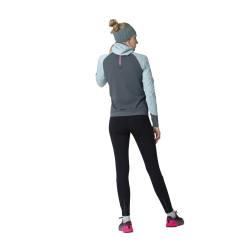 Tricko DYNAFIT Alpine ls hooded tee cloud blue 2