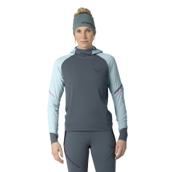 Tricko DYNAFIT Alpine ls hooded tee cloud blue 3