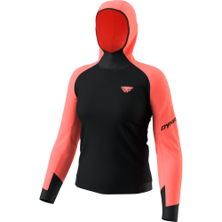 Triko DYNAFIT Alpine L/S hooded tee W ultra coral