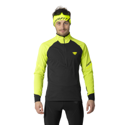Tricko DYNAFIT Alpine LS zip tee ultra yellow 2