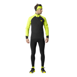 Tricko DYNAFIT Alpine LS zip tee ultra yellow 3