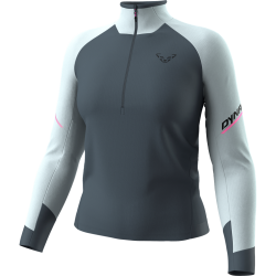 Triko DYNAFIT Alpine L/S 1/2 zip tee W cloud blue