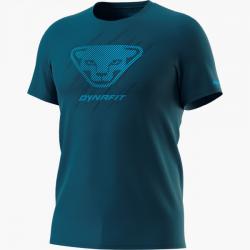 Triko DYNAFIT Graphic CO M S/S tee petrol striped