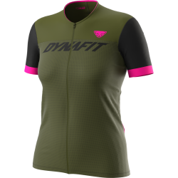 Tri�ko DYNAFIT Ride light s/s fz tee W winter moss