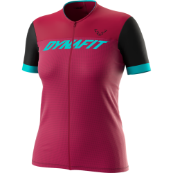Tri�ko DYNAFIT Ride Light S/S FZ tee w beet red