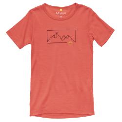 Tri�ko DEVOLD Active Outline Tee M cayenne