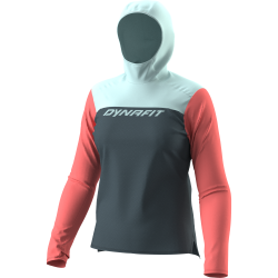 Tri�ko DYNAFIT Traverse Sun Hoody W cinder cloud blue