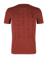 Triko MONTURA Topographic T-shirt tobacco