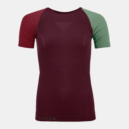 Termo tri�ko ORTOVOX 120 Comp Light short sleeve dark wine