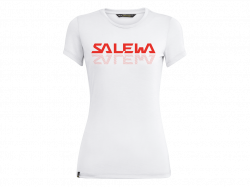 Tri�ko SALEWA Graphic Dry W t-shirt optical white