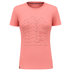 Tri�ko SALEWA Pure Skyline Dry w shirt lantana pink