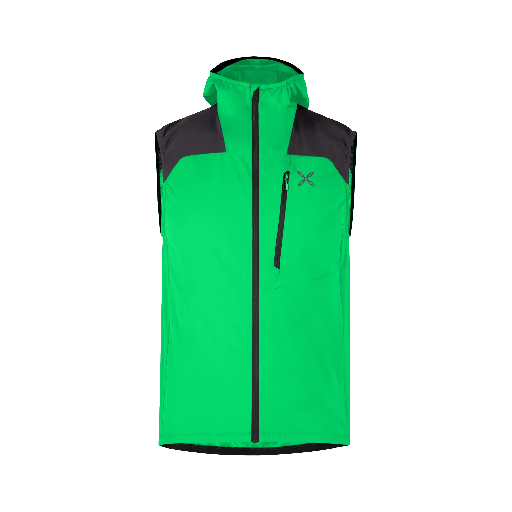 Vesta MONTURA Rise Hooded Vest vibe green/antracite