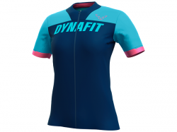 Tri�ko DYNAFIT Ride W S/S FZ Tee silvretta