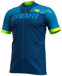Tri�ko DYNAFIT Ride M S/S FZ Tee mykonos blue